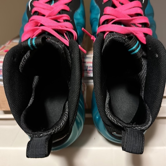 Nike Air Foamposite Pro South Beach Sz 10.5 Electric Blue 2011 main image 4